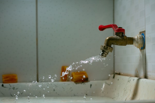 Professional plumbing work - faucet repair